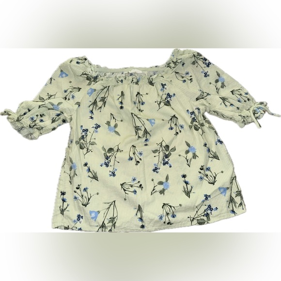 H&M Floral Girls Top - Picture 1 of 4